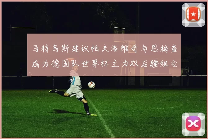 马特乌斯建议帕夫洛维奇与恩梅查成为德国队世界杯主力双后腰组合